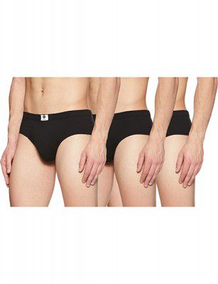 Amazon Brand - Symbol Mens Solid Cotton Briefs (Combo Pack of 3)