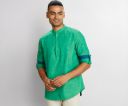 Amazon Brand - Symbol Men's Solid Cotton Slub Short Kurta ...