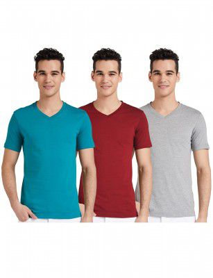 Amazon Brand - Symbol Men's Solid Cotton T Shirt | Plain | Combo Pack of 3 (Available in Plus Size)