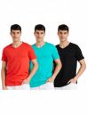 Amazon Brand - Symbol Men's Solid Cotton T Shirt | Plain | V Neck | Half Sleeve - Regular Fit | Combo Pack of 3 (Available in Plus Size)...