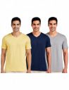 Amazon Brand - Symbol Men's Solid Cotton T Shirt | Plain | V Neck | Half Sleeve-Regular Fit | Combo Pack of 3 (Available in Plus Size)...