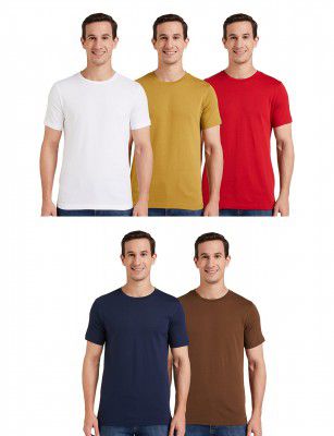 Amazon Brand - Symbol Mens Solid Regular fit T-Shirt