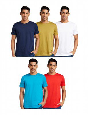 Amazon Brand - Symbol Mens Solid Regular fit T-Shirt