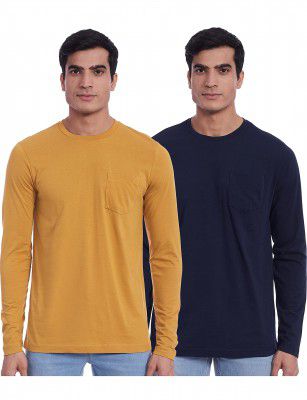 Amazon Brand - Symbol Men's Solid Regular Fit T-Shirt (Pack of 2)
