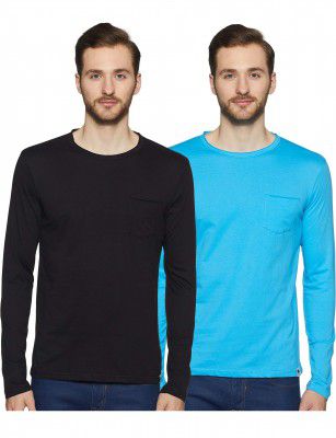 Amazon Brand - Symbol Men's Solid Regular Fit T-Shirt (Pack of 2)