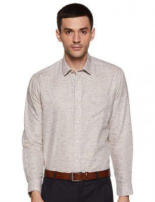 Amazon Brand - Symbol Mens Solid Regular Shirt