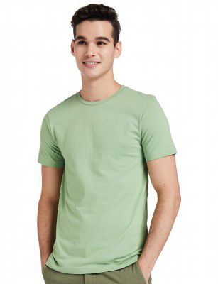 Amazon Brand - Symbol Men's Solid Regular T-Shirt (SS20SYMTEE33-A_GREEN_M)