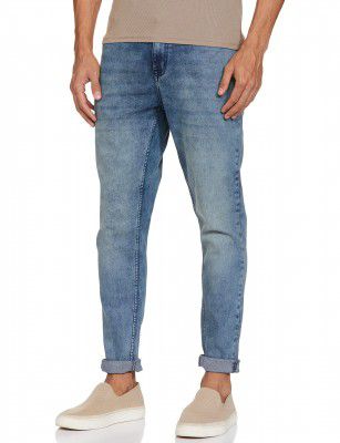Amazon Brand - Symbol Men's Stretch Fit Mid Rise Jeans
