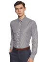 Amazon Brand - Symbol Men's Striped Regular Fit Full Sleeve Formal Shirt...