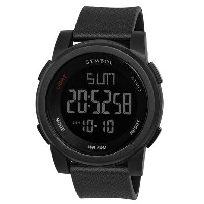 Amazon Brand - Symbol Silicone Analog-Digital Mens Watch