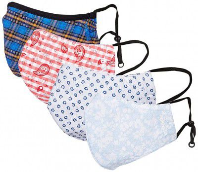 Amazon Brand - Symbol Unisex-Adult Cotton Anti-Microbial Face Mask