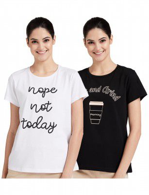Amazon Brand - Symbol Women Cotton Stretch Regular Fit Round Neck Half Sleeve T-Shirt (Available in Plus Sizes)