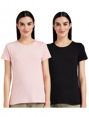 Amazon Brand - Symbol Women T-Shirt (Pack of 2)