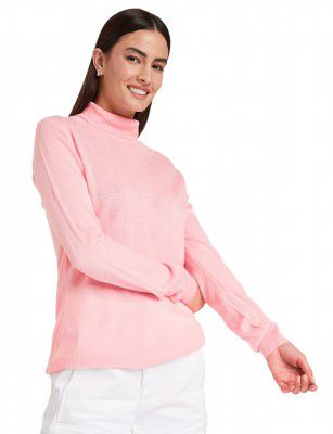 Amazon Brand - Symbol Women's Acrylic Casual High Neck Pullover Sweater