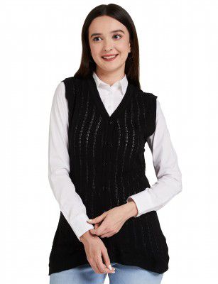 Amazon Brand - Symbol Women's Acrylic V Neck Regular Fit Casual Style Cardigan Sweater