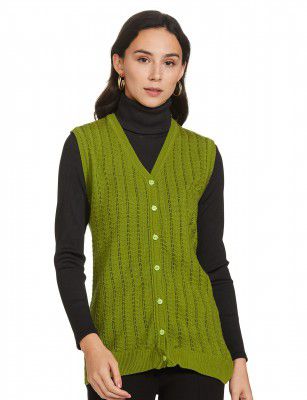 Amazon Brand - Symbol Women's Acrylic V Neck Regular Fit Cardigan Sweater