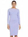 Amazon Brand - Symbol Women's Blend Cotton Stretch Bodycon One Piece Midi Length Dress...