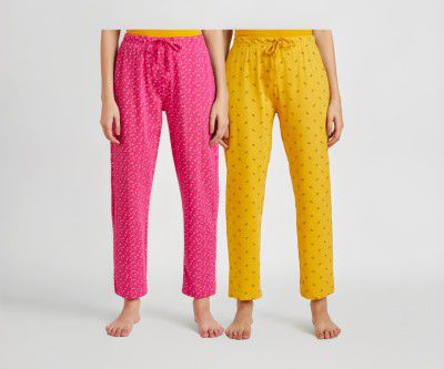 Amazon Brand - Symbol womens Cotton Ankle Length Regular Fit Pyjama set 