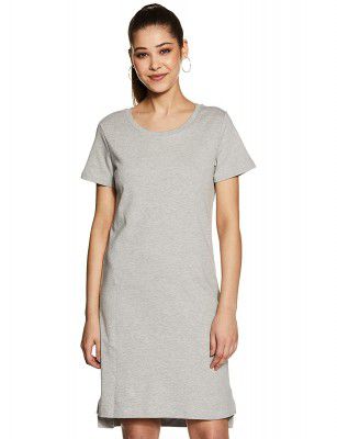 Amazon Brand - Symbol Womens Cotton Blend A-Line Knee-Length Dress