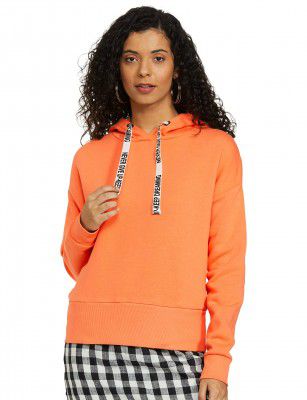 Amazon Brand - Symbol Women's Cotton Blend Regular Fit Hooded Sweatshirt