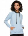 Amazon Brand - Symbol Women's Cotton Blend Regular Fit Hooded Sweatshirt (with Front Pockets)...