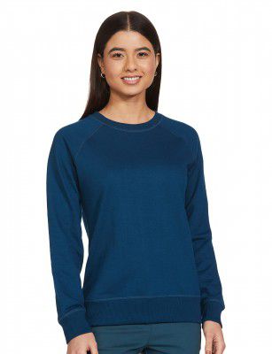 Amazon Brand - Symbol Women's Cotton Blend Round Neck Regular Fit Sweatshirt (Pullover)