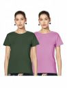 Amazon Brand - Symbol Women's Cotton Stretch Half Sleeve Round Neck Regular Fit T-Shirt (Pack of 2)...