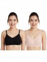 Amazon Brand - Symbol Women's Cotton Stretch Non Padded Wire Free Full Coverage Lift Up Bra...