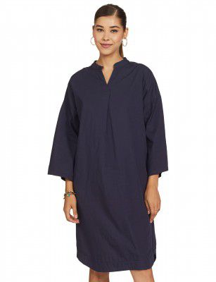 Amazon Brand - Symbol Women's Cotton Wrap Knee-Length Dress