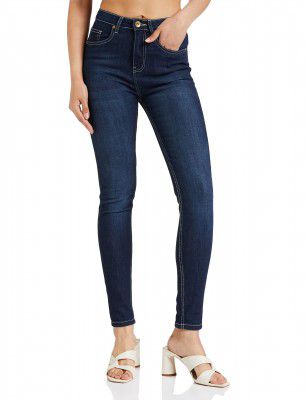 Amazon Brand - Symbol Women's High Rise Ankle Length Stretchable Skinny Fit Jeans