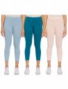 Amazon Brand - Symbol Women's Mid Rise Calf Length Cotton Stretch Skinny Fit Leggings (Pack of 3)...