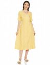 Amazon Brand - Symbol Women's Rayon One Piece Midi Length Wrap Dress...
