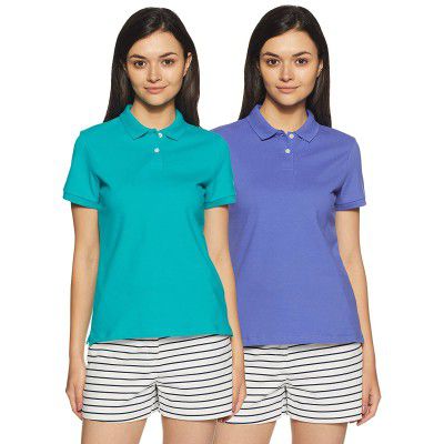 Amazon Brand - Symbol Womens Regular Polo Shirt