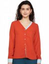Amazon Brand - Symbol Women's Solid Crepe V-Neck Full Sleeve Regular Fit Top...