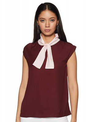 Amazon Brand - Symbol Womens Solid Loose Fit Shirt