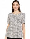 Amazon Brand - Symbol Women's Solid Rayon Round Neck Half Sleeve Regular Fit Peplum Top...