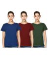 Amazon Brand - Symbol Women's Solid Regular Fit Half Sleeve T-Shirt (Combo Pack of 3)...
