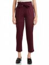 Amazon Brand - Symbol Women's Tapered Paper Bag Trousers ...