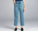 Amazon Brand - Symbol Women's Tapered Paper Bag Trousers ...