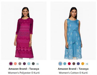 Amazon Brand - Tavasya Women's Clothing Upto 91% Off