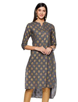 Amazon Brand - Tavasya Women's Cotton Straight Kurti