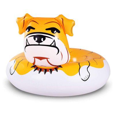 Amazon Brand - Umi Bulldog Pool Float for Adults, 135cm Giant Inflatable Bulldog Float Tube for Party, Summer Fun Lake Float Tube