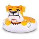 Amazon Brand - Umi Bulldog Pool Float for Adults, 135cm Giant Inflatable Bulldog Float Tube for Party, Summer Fun Lake Float Tube...