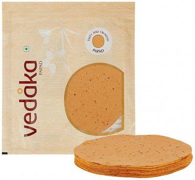 Amazon Brand - Vedaka Chana Garlic Papad, 400 g