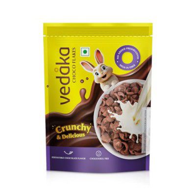 Amazon Brand - Vedaka Choco Flakes 1.2 kg | Irresistible Chocolate Flavor