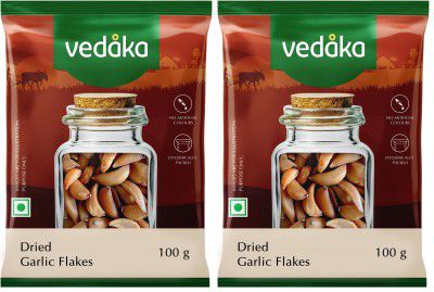 Amazon Brand - Vedaka Dried Garlic Flakes | 100g (Pack of 2)
