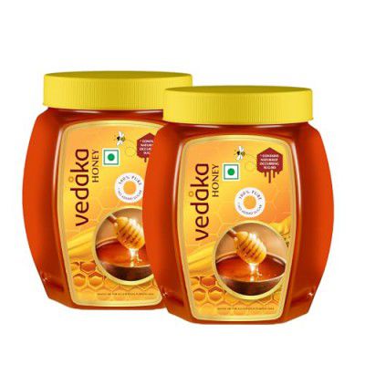 Amazon Brand - Vedaka Honey | 2 Kg | Pack of 2, Each 1 Kg