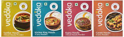 Amazon Brand - Vedaka Masala Combo Pack- Garam Masala (100g), Kitchen King Masala (100g), Rajma Masala (100g) & Sambar Masala (100g)