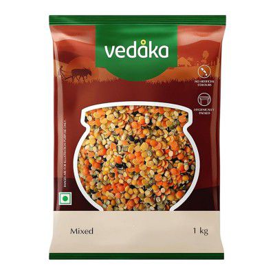 Amazon Brand - Vedaka Premium Unpolished Mixed Dal | 1 Kg