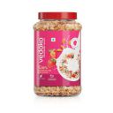 Amazon Brand - Vedaka Strawberry Muesli 1kg Jar | Contains 76.58% of Dry Fruits, Nuts and Multigrains ...